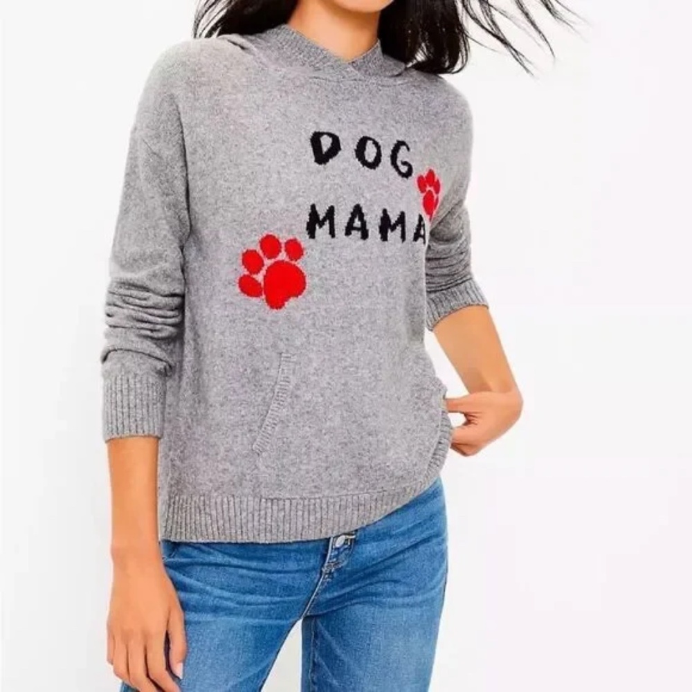 Loft Dog Mama Grey Sweater / Sweatshirt